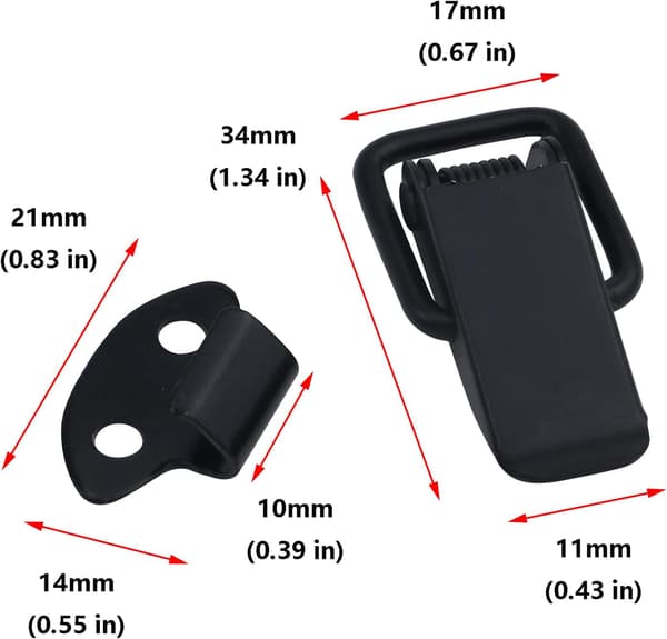 [RM]Small Spring Latch Buckle for Wooden Boxes with Mounting