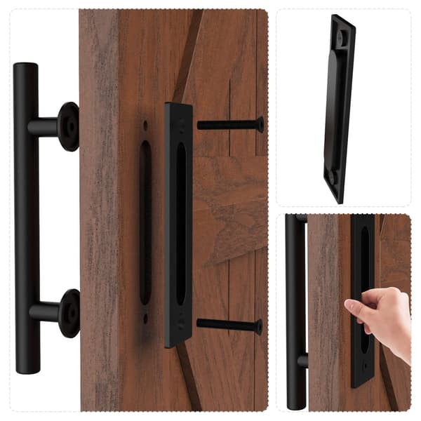 [RM] Sliding Door Handle Black Door Handle Modern Barn Door Handle
