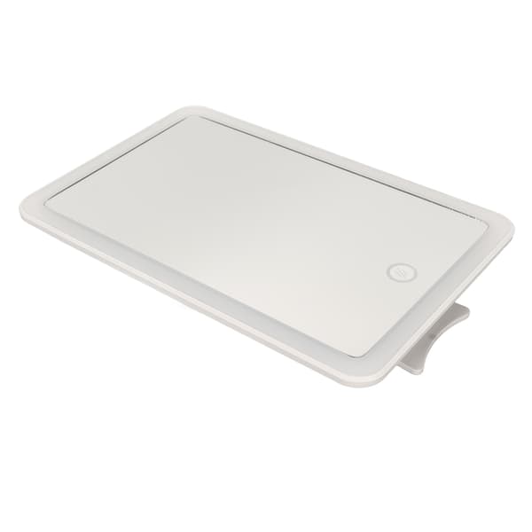 [RM]LED Makeup Mirror with Stepless Dimming, 180 Degree Rotation, Touch Button, USB Rechargeable, Illuminated Mirror 0.4