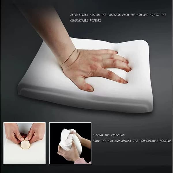 [RM](Black) Car Armrest Cover, 100% Soft Memory Foam Inner Cushion, Car Armrest Protector, Car Center Console Cover, Waterproof e