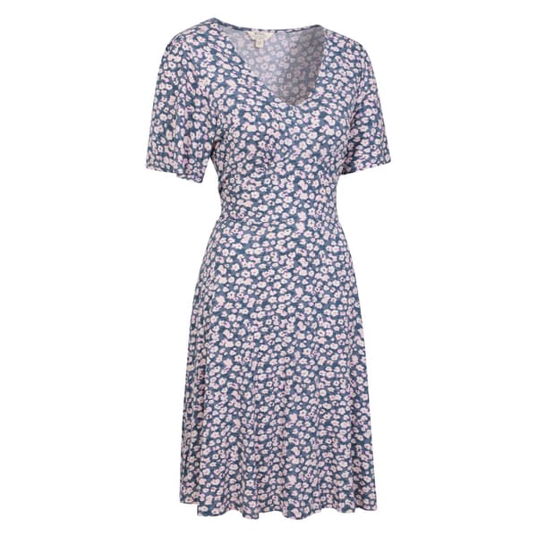 [RM]Mountain Warehouse Dame Como Blomsterkjole 10 Grå Grey 10 UK