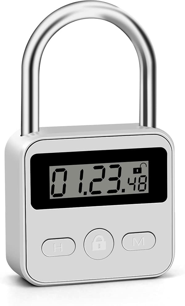 [RM]Metallisk Tidslås - 99 Timer Tidslås (Sølv)