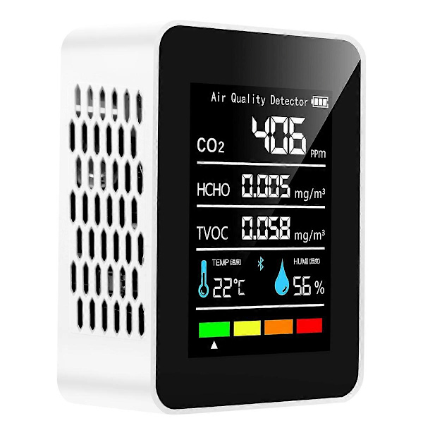 [RM]5-in-1 CO2 Meter Digital Temperature Humidity Tester Carbon Dioxide-B
