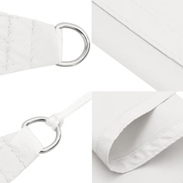 [RM]vidaXL Sun Shade Sail Oxford Fabric Triangular 3.6x3.6x3.6 m White Vit white
