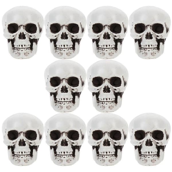 10 Pcs Halloween Skeleton Head Small Skulls Mini Skulls Halloween Party Props