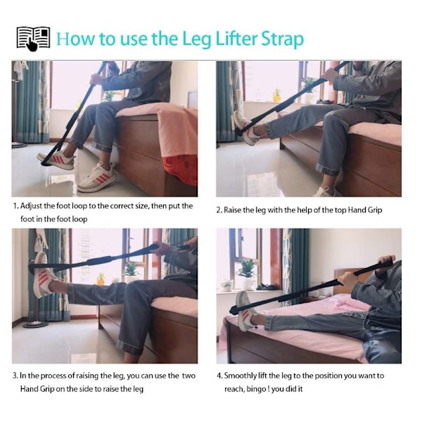 [RM]1 Piece 115cm Elderly Assisting Leg Lifter Strap for
