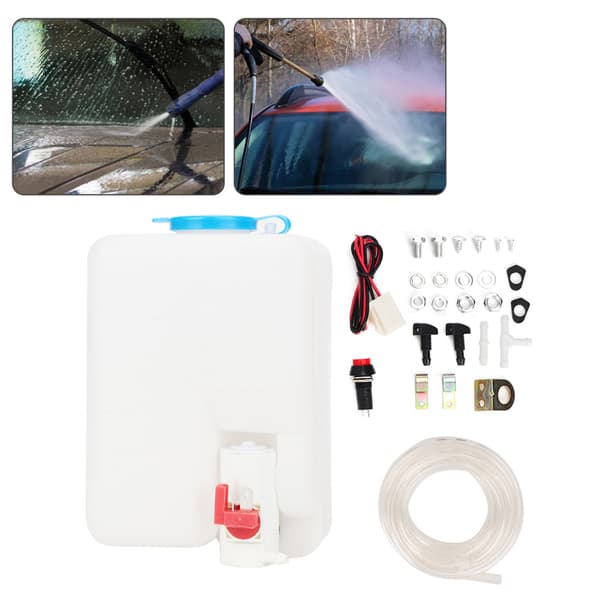 [RM]Universal Windshield Washer Pump 12V 1.8L Cleaning Kit