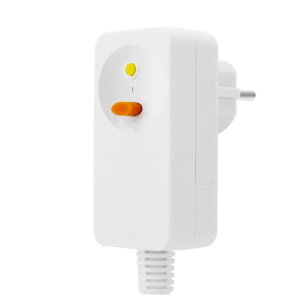 [RM]Residual Current Device Personal Protection Plug Replacement Plug 10mA Residual Current Circuit Breaker 16Amp EU Plug-FA- White