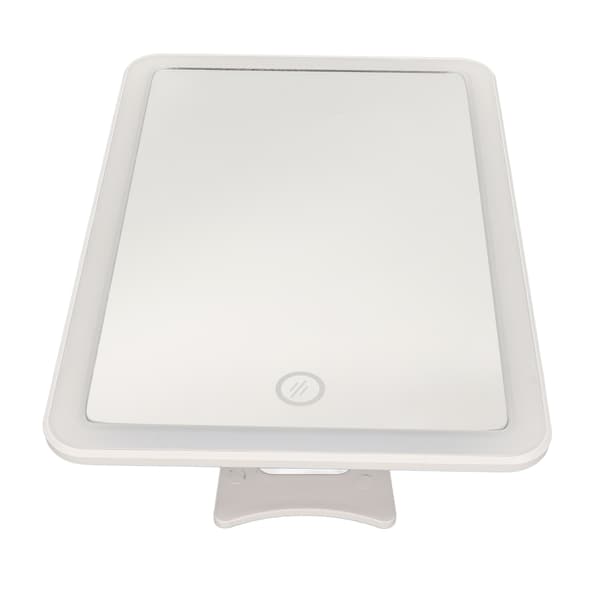 [RM]LED Makeup Mirror with Stepless Dimming, 180 Degree Rotation, Touch Button, USB Rechargeable, Illuminated Mirror 0.4