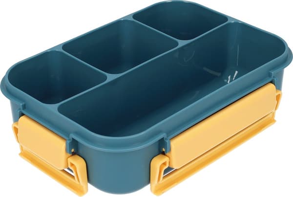 [RM]Beautiful Lunch Box 1550ml Stackable Bento Box Navy Blue With Cutlery BPA Free Lunch Box Microwave Safe Leakproof & Durable For Work blue