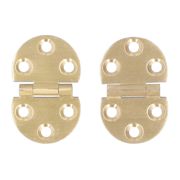 [RM]2-pack 180 Degree Copper Hinge with Screw, Mini Flap Hinge for Folding Table 47x30mm