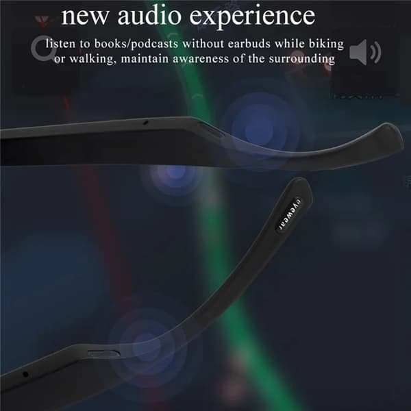 [RM]Smart Glasses Polarized Lenses Bluetooth KY03 - Black 166