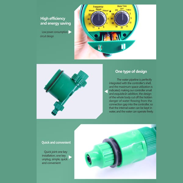 [RM]G3/4 Thread Automatic Irrigation Controller Electronic Smart Watering Timer for Gardens and Patios