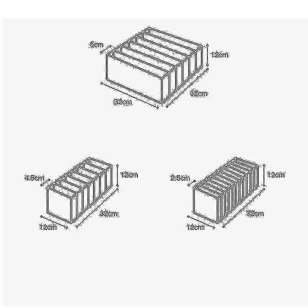 [RM] Three-piece bra storage box drawer separation and sorting grid bra sorting box