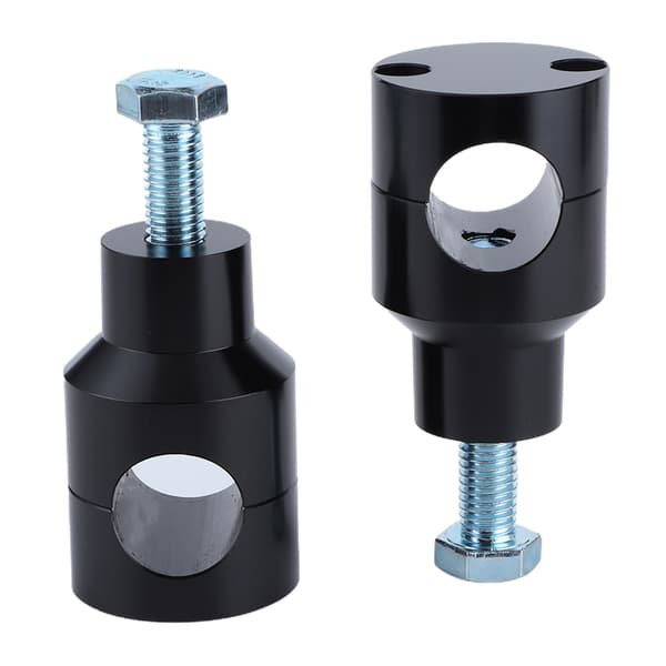 [RM]Universal Circular Handlebar Riser Mount Clamp Motorcycle Parts 25mm/1.0in Black 25mm