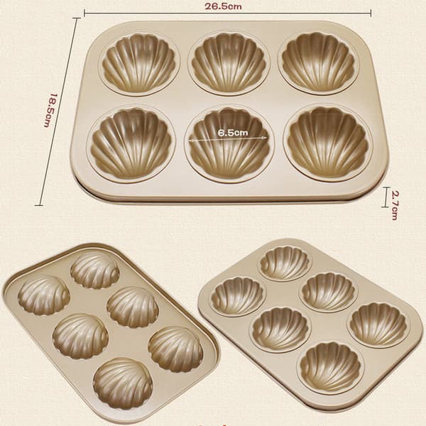 [RM] Non-stick gryde, 6 hulrum skal kageform chokolade non-stick