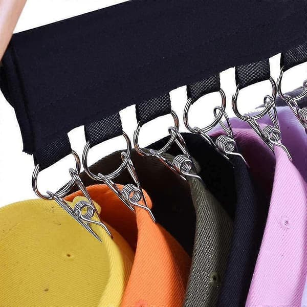 [RM]2-pack Cap Organizer Hanger, Baseball Cap Holder, Cap Organizer for Wardrobe, Foldable Clothes Drying Rack