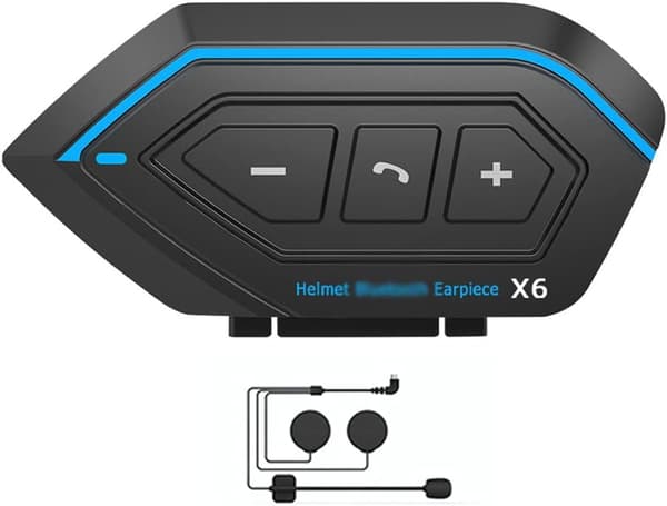 [RM]Bluetooth Motorcycle Intercom, Motorcycle Helmet BT5.0 Waterproof Helmet with Intercom, Noise Reduction and Call Support