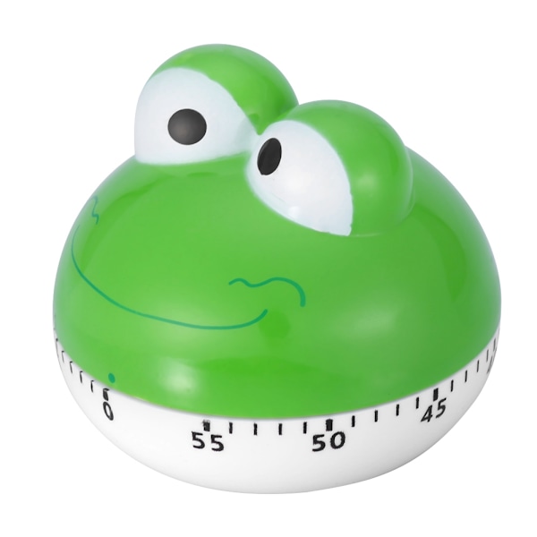 [RM]Green Frog Kitchen Timer Cute Manual Animal Shape Cooking Timer for Accurate Timing