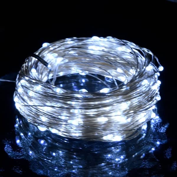 [RM]vidaXL String lights 40 m balls 400 LEDs cool white 8 functions Vit white