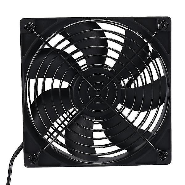 Dubbla 120mm 5v USB-drivna PC-routerfläktar med hastighetsregulator Högt luftflöde Kylfläkt för router CY As shown