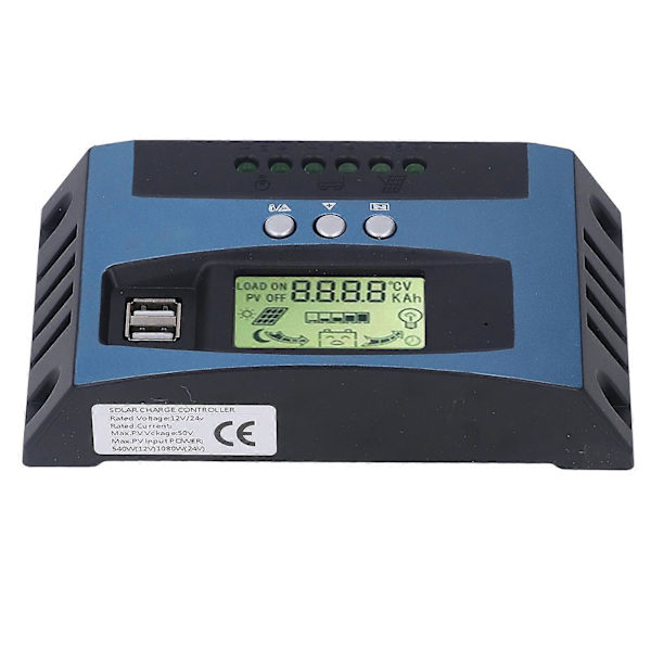 [RM]MPPT Solar Charge Controller 3-Phase Charging Protective Solar Panel Battery Regulator 12V 24V 60A