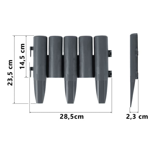 [RM] Plonos puutarhareunus 220 cm PL-961 harmaa 1000