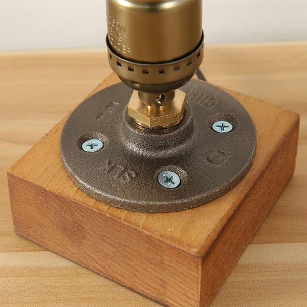 [RM] Industriel Keramisk Base Keramik Bordlamper Træ E27 Antik De