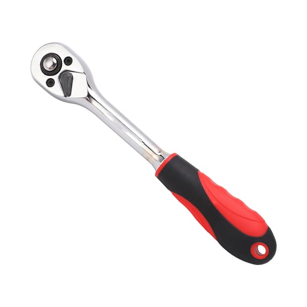 [RM]72-tooth Automatic Quick Release Ratchet Wrench 3/8 Inch Drive Straight Handle for 10mm Bits