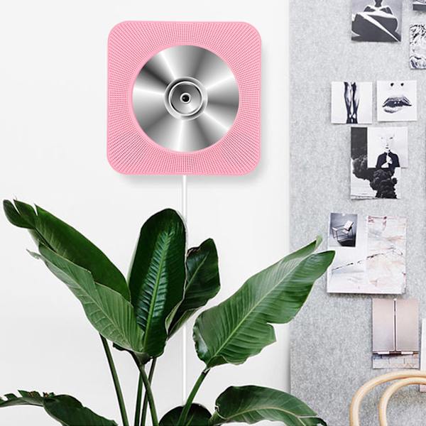 [RM]New Wall Mounted Bluetooth CD Player Speaker with Remote Control (Pink)