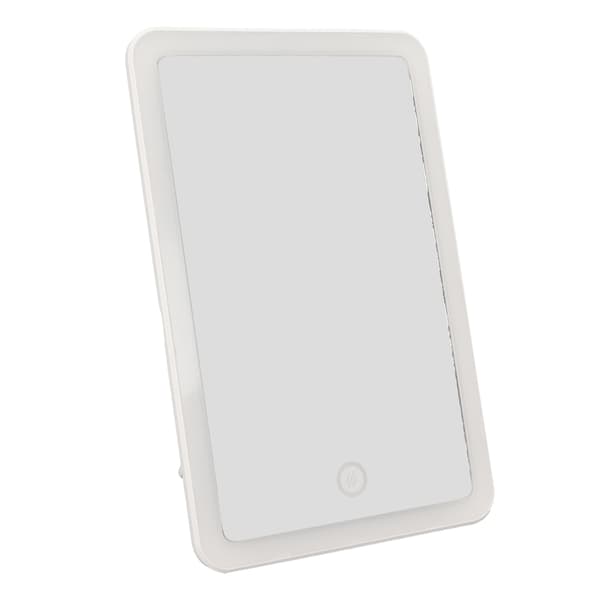 [RM]LED Makeup Mirror with Stepless Dimming, 180 Degree Rotation, Touch Button, USB Rechargeable, Illuminated Mirror 0.4