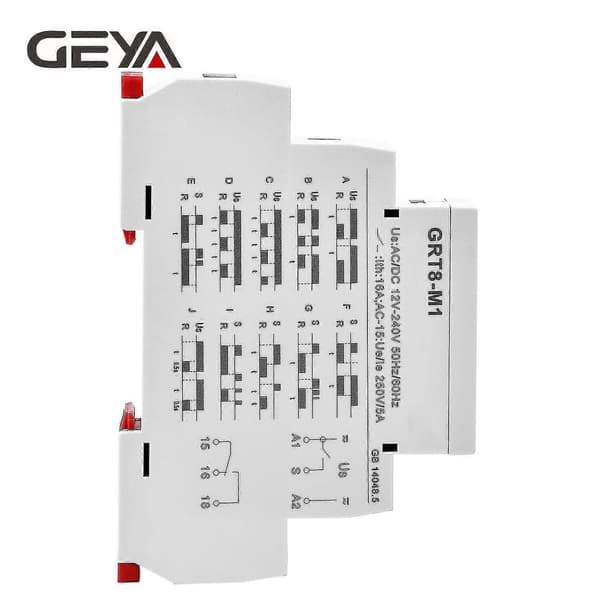 [RM]Geya Grt8-m1 On Off Time Delay Relay 16a Ac/dc12v-240v Multifunctional Din Rail Automatic Timer Relay [DB]