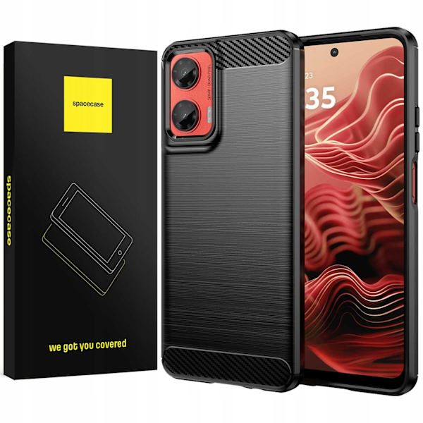 [RM]Spacecase Cover Kolhäll Til Motorola G35 5G Sort
