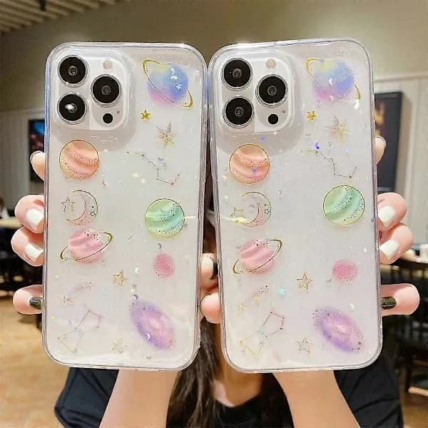 [RM]Cosmic Star Glitter Epoxy TPU-skal för iPhone 12 mini