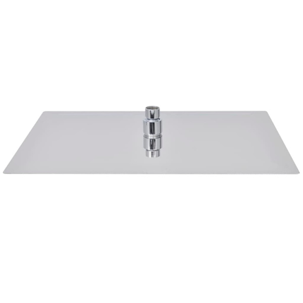 [RM]vidaXL Dyse til loftbruser, rustfrit stål 30x40 cm rektangulær Silver silver