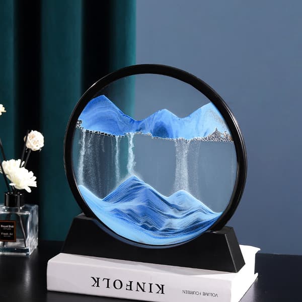 [RM] Flydende sandmaleri, 3D dynamisk kunst sandmaleri, rundt