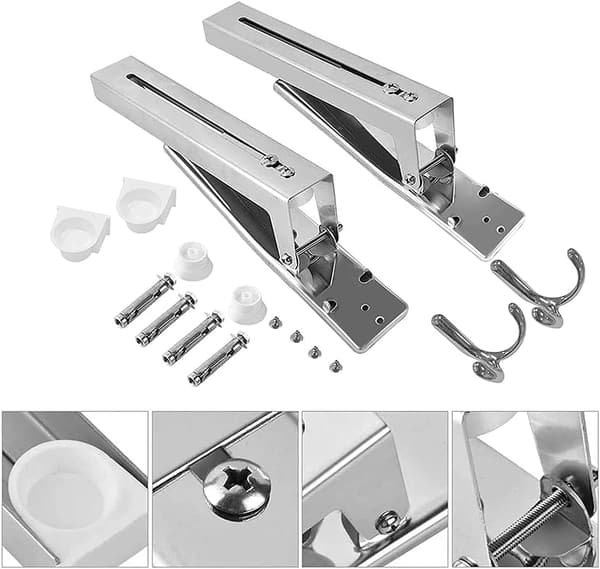 [RM] Microwave Wall Mount, Foldable Wall Brackets, Stainless Steel Microwave