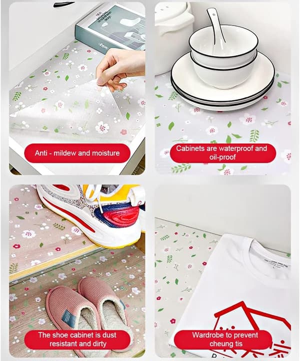 [RM](Cherry Blossom Pattern), 30x300cm, Kitchen Cabinet Mat, Shelf Paper