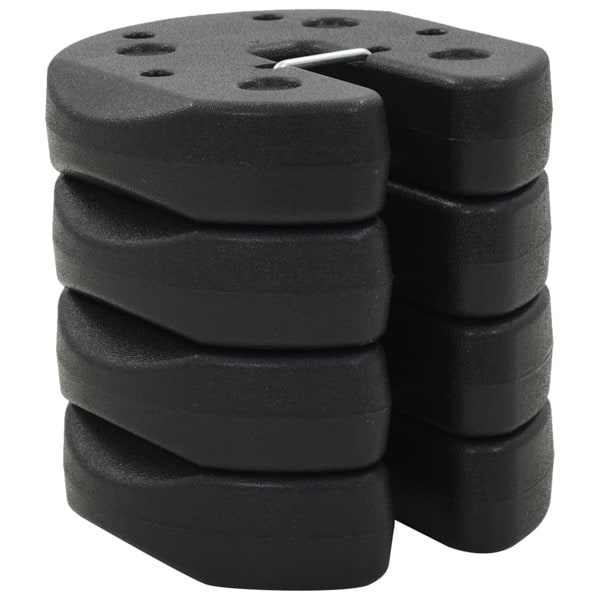 vidaXL Paviljongvikter 4 st svart 220x50 mm betong Black Svart