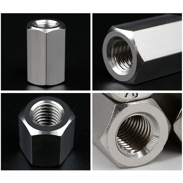 [RM]Long Nut Hex Nut Sleeve Threaded Rod Hex Coupling Nuts Long, ZQKLA