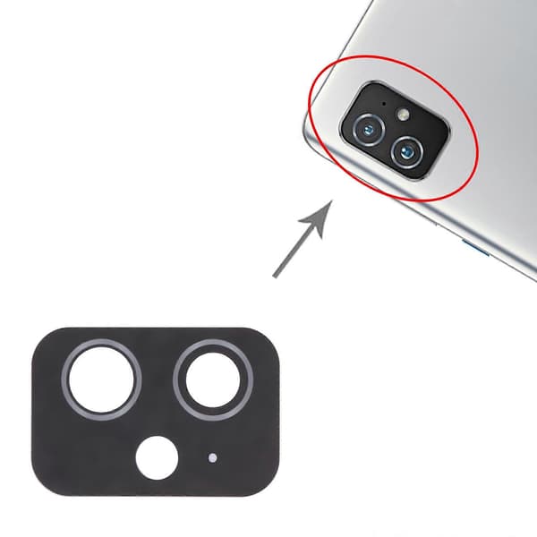 Bagkameraobjektiv til Asus Zenfone 8 ZS590KS (sort) Black