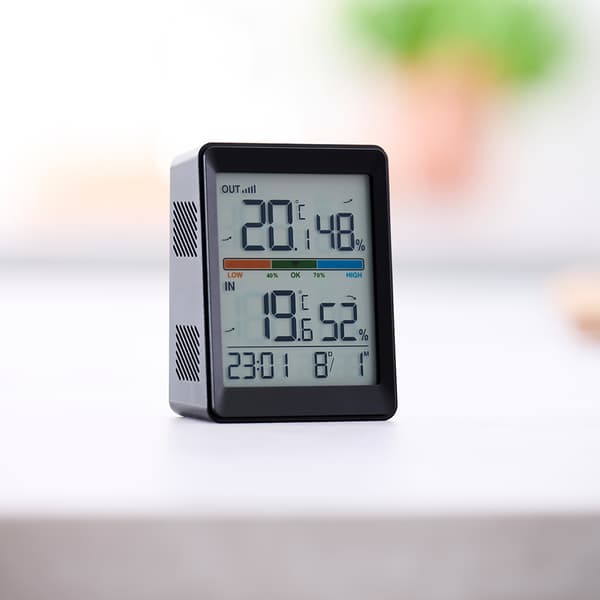 [RM]Trådløst termometer med ekstern sensor og digitalt display