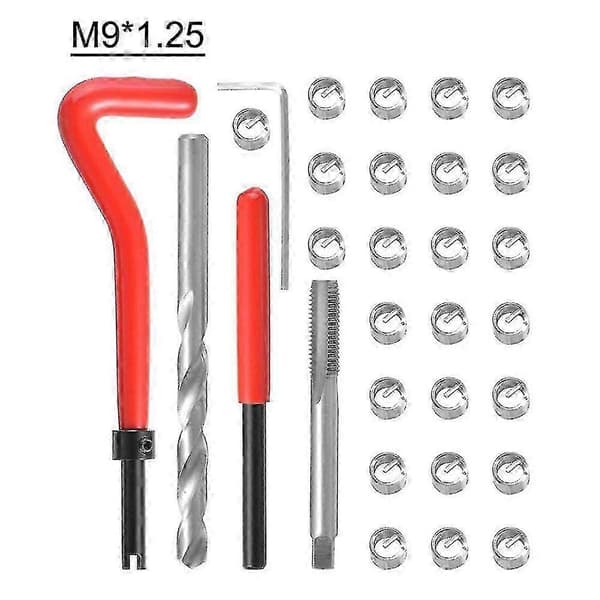 [RM]Car Thread Repair Kit with M3 M4 M7 M9 M11 Inserts M9X1.25