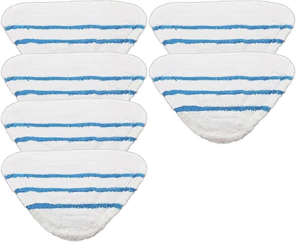 [RM] Pakke med 6 vaskbare puter for Beldray 5-i-1 og 9-i-1 dampmopper. (LGL)
