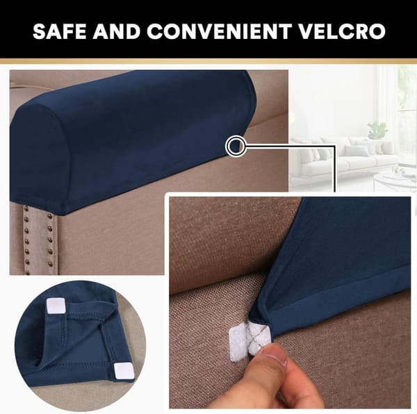 [RM] Tykke fløyelsstretch armlensdeksler for stoler og sofaer, lenestoldeksler for armer, sofearmlensdeksler, armlensdeksler for sofaer