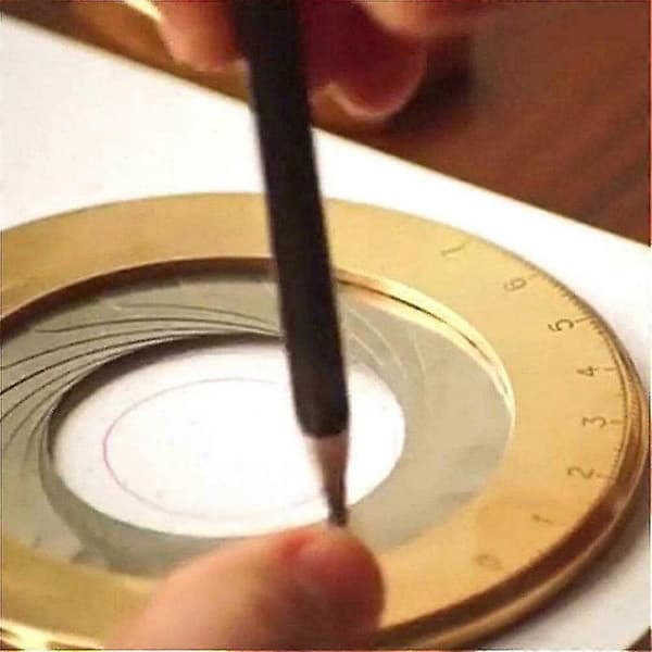 [RM]Adjustable Drawing Ruler Creative Drawing Circle Tool Stainless Steel Drawing Compass Round Measuring Tools Compatible with Woodworking