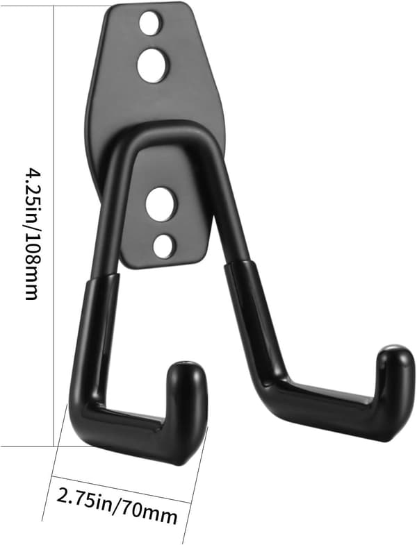 [RM]Garage Hooks, Garage Storage Hooks, Bicycle Hook Wall Mount, Heavy Duty Garage Holders Double Hooks for Organizing Tools, Ladders, Bicycles