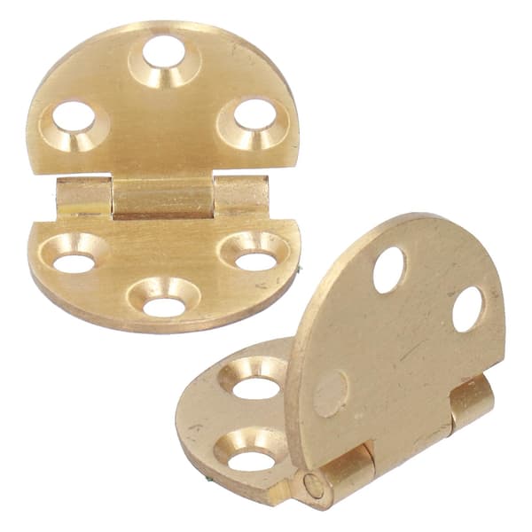 [RM]2-pack 180 Degree Copper Hinge with Screw, Mini Flap Hinge for Folding Table 47x30mm