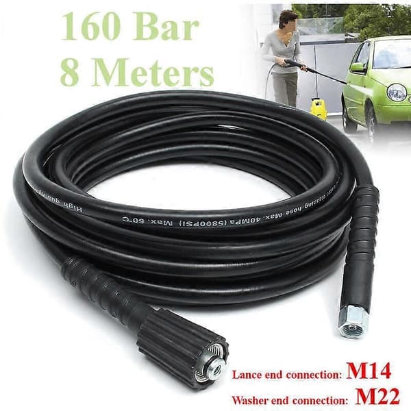 [RM]8m 2300PSI Högtryckstvättslang M22 Gänga