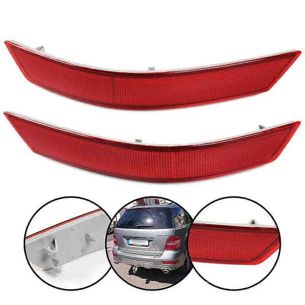 [RM]Red Light Reflector Lens for Rear Bumper for ML-Class W164
